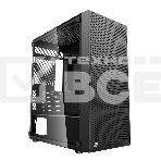 Корпус без блока питания PCCOOLER C3B310 BK, Mesh Mid Tower, Black, TG, 0.4 SPCC, no fans mATX, mITX 160/340/170mm 1x2.5