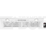 Вытяжка встраиваемая Kuppersberg INLINEA 72 White, ширина 72 см, отвод/рециркуляция, 850 м3/час, электронное сенсорное управление, таймер, пульт ДУ, 3 скорости, светодиодное освещение 2х3,5 Вт, металлический жироулавливающий фильтр, угольный фильтр С6С (о, фото4