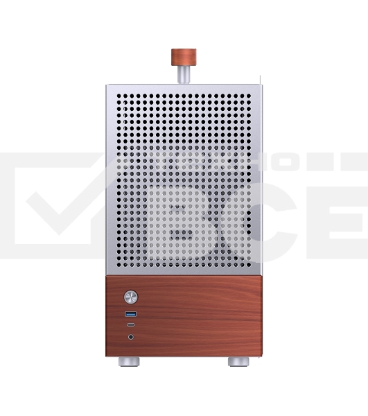Корпус без блока питания Case JONSBO T6, Desktop SFF, TG, no fan, 1xUSB-A 3.2 + 1xUSB-C 3.2, mITX Silver
