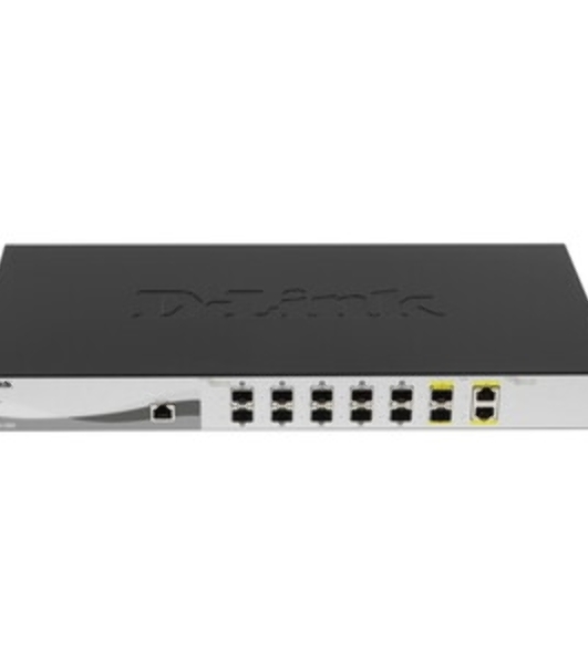 Коммутатор D-Link DXS-1210-12TC/B1A, 8×10 Гбит/с + 2×10 Гбит/с SFP+ + 2×10 Гбит/с Combo, управляемый