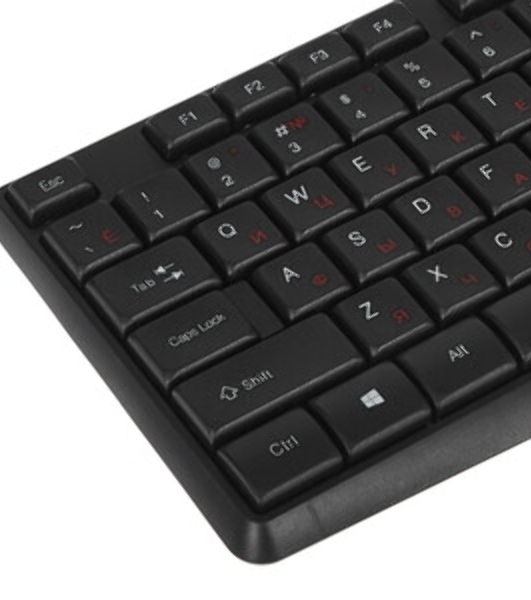 Клавиатура проводная Acer OKW121 (ZL.KBDEE.00B), USB, черный