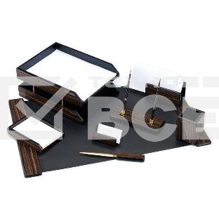 Настольный набор Good Sunrise 8FE-1A (8 предметов) черное дерево дерево/МДФ черный