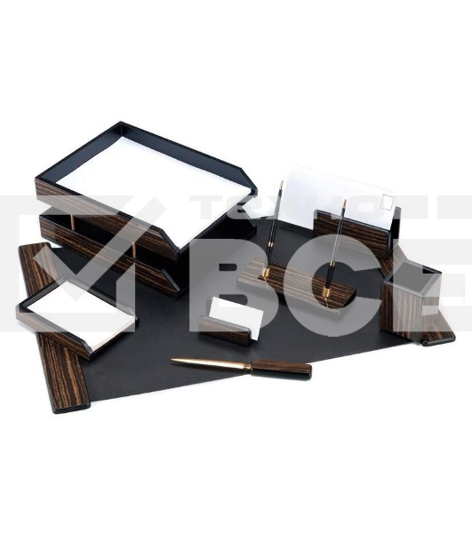 Настольный набор Good Sunrise 8FE-1A (8 предметов) черное дерево дерево/МДФ черный