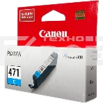 Картридж Canon CLI-471C (0401C001) голубой, 7 мл, до 311 стр. A4, для PIXMA MG5740/MG6840/MG7740/ TS5040/TS6040/TS8040/TS9040 (CLI471C), фото 1