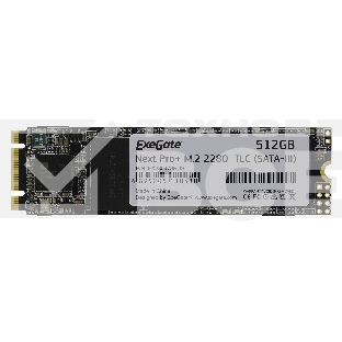Накопитель SSD ExeGate NextPro+ UV500TS512, 512Gb, M.2 2280, SATA III, R/W 568/500