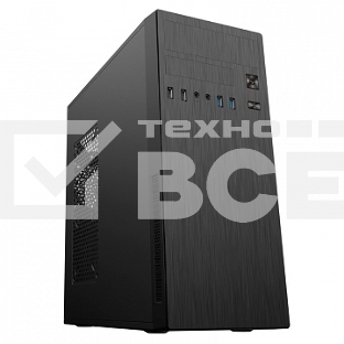 Компьютерный корпус MidiTower Powerman DA812BK Black PM-500ATX-F 2*USB 2.0+2*USB 3.0 Audio ATX