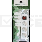 Удлинитель Defender S318 белый 1.8 м, 3 розетки , фото2