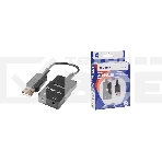 Кабель-переходник Defender / Аудиовход: 2 x 3.5 мм jack/ Аудиовыход: USB / встроенная звуковая карта. (63002), фото3