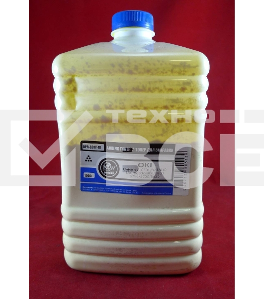 Тонер OKI Universal C301/321/610/810/830/910/930/3100/3200/3300/3400/3450/3530/3600/8600/8650/8800/5100/5200/5300/5400/5510/5850/5800/5750/5700/5650/5950/MC860, Ricoh SP c720 Cyan (кан., 1кг) B&W Yellow (Tomoegawa) - фас.России