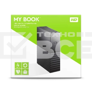 Накопитель на жестком магнитном диске WD Внешний жёсткий диск WD My Book (New) 4ТБ 3,5