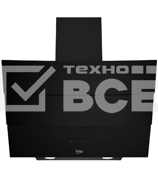 Вытяжка наклонная Beko HCA62640B черный, сенсорное управление