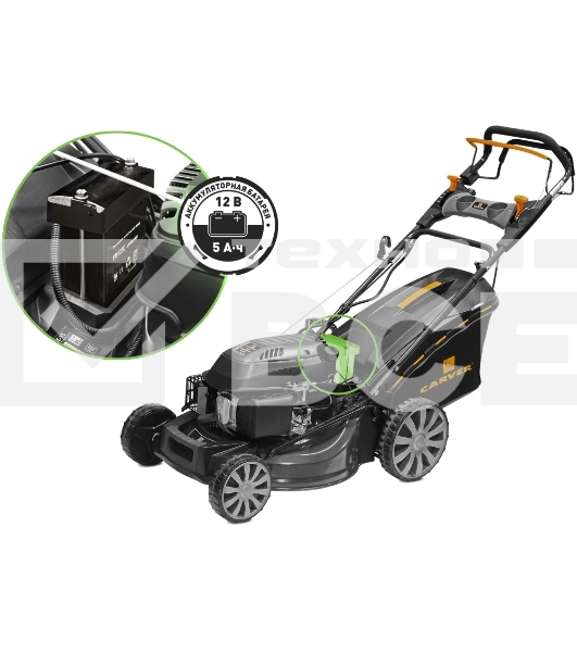 Газонокосилка роторная Carver LMG-3653DMSE-VS (01.024.00011) 3600Вт