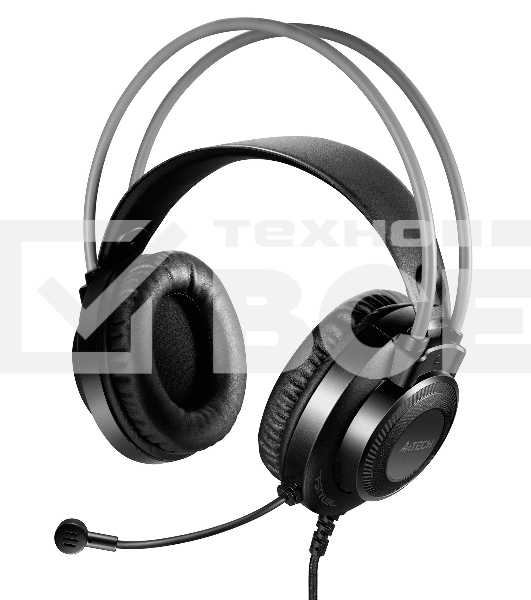 Наушники с микрофоном A4Tech Fstyler FH200i серый 1.8м накладные оголовье (FH200I GREY)