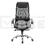 Кресло руководителя Бюрократ CH-609SL/BLACK TW-01 TW-11 черный, спинка сетка, искусст.кожа/ткань, крестовина хром, фото7
