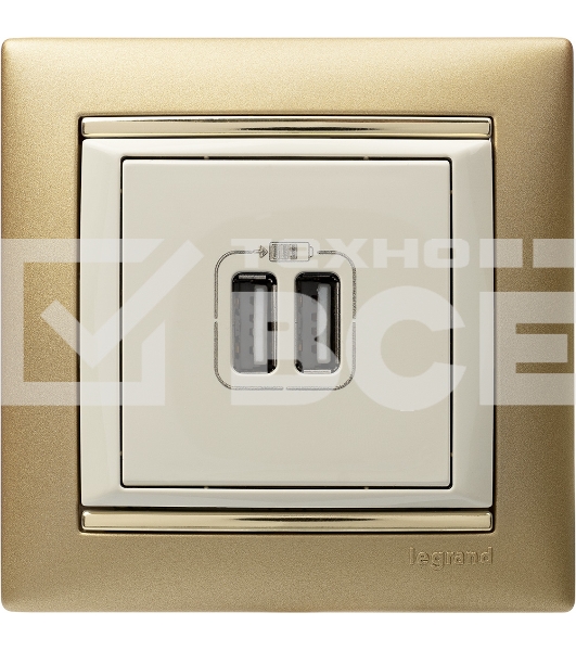 Розетка 2-ая USB 774170 Legrand Valena Сл. кость