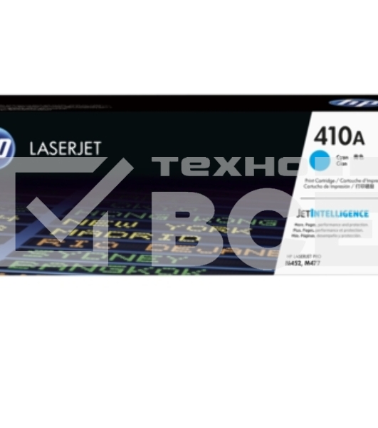 Тонер Картридж HP 410A CF411A голубой для HP LJ Pro M452/M477 (2300стр.)