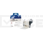 Пленочная клеящаяся лента Brother DK22212 62 мм x 15.24 м, черный шрифт, белый фон, фото3