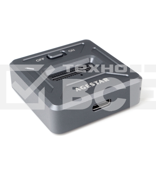 Док Станция SSD M.2 NVME AgeStar 31CBNV1C (GRAY) серый