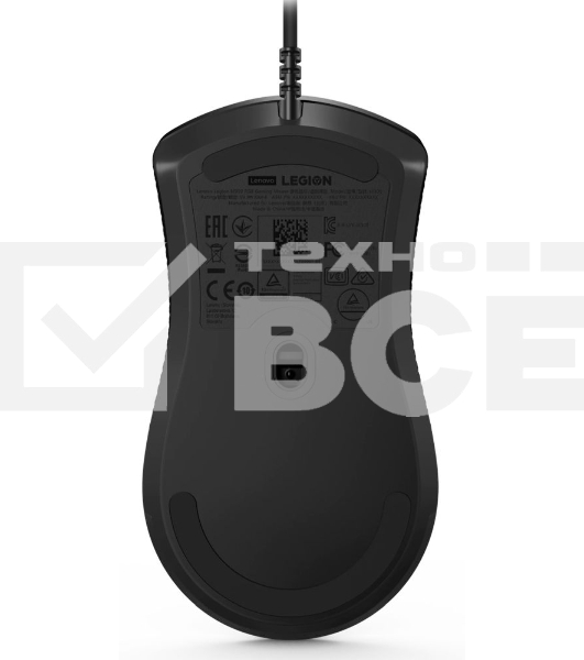 Мышь проводная Lenovo M300 RGb черный оптическая (8000dpi) USB (8but)