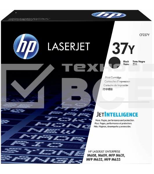 Картридж лазерный HP 37Y черный увеличенной емкости для HP LJ Enterprice MFP M631/ M632/ M633 41000 стр