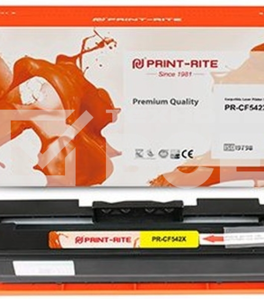 Картридж лазерный Print-Rite TFHB34YPU1J PR-CF542X CF542X желтый (2500стр.) для HP LJ M254dw/M280nw/M281fdn