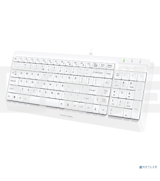 Клавиатура + мышь A4Tech Fstyler F1512 клав:белый мышь:белый USB