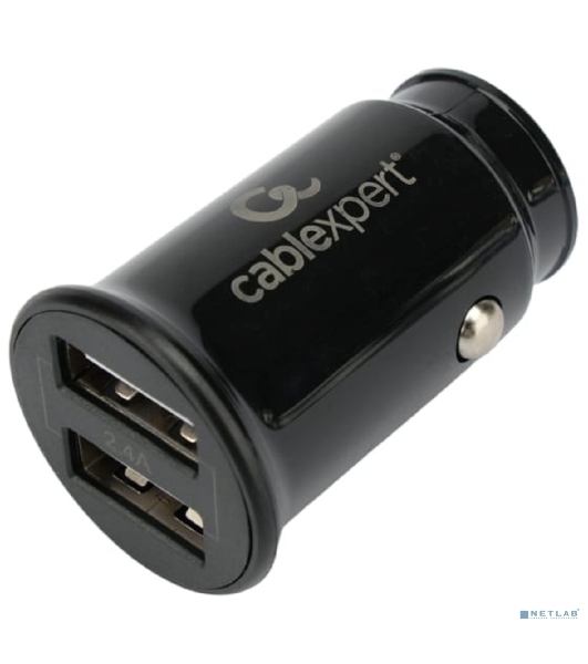 Автомобильное зарядное устройство Cablexpert MP3A-UC-CAR21, 12Вт, 2 порта USB