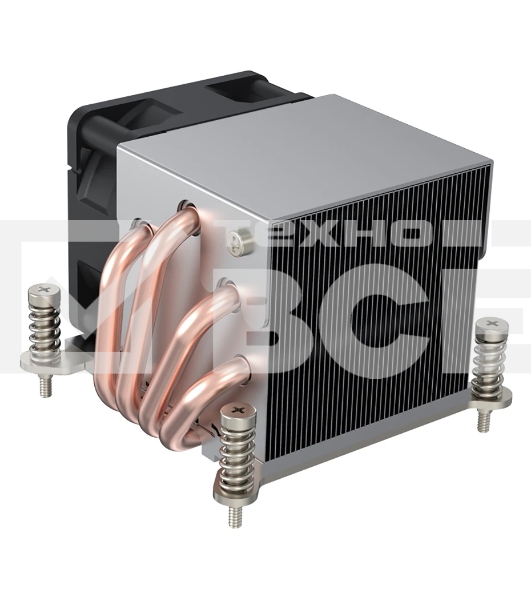 Радиатор 2U Coolserver R63 серебристый/черный 90мм алюминий 8000rpm 52.5db