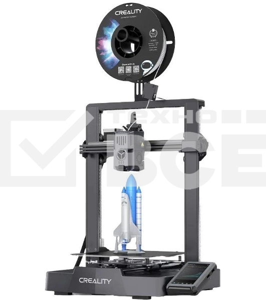 Принтер 3D Creality Ender-3 V3 KE, размер печати 220x220x250mm, FDM, PLA/ABS/TPU(95A)/PETG/ASA, max 500 мм/с., датчик CR Touch (автоматическое выравнивание стола), Enternet, USB, Creality cloud APP (набор для сборки)