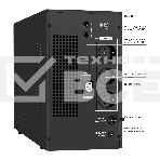 Источник бесперебойного питания (инвертор, синус, для котла) ExeGate SineTower SN-3000.LCD.AVR.3SH.1C13.RJ.USB <3000VA/2400W, чистая синусоида, LCD дисплей, AVR, 3*Schuko+1*C13, RJ45/11, USB, линейно-интерактивный, Black>, фото6