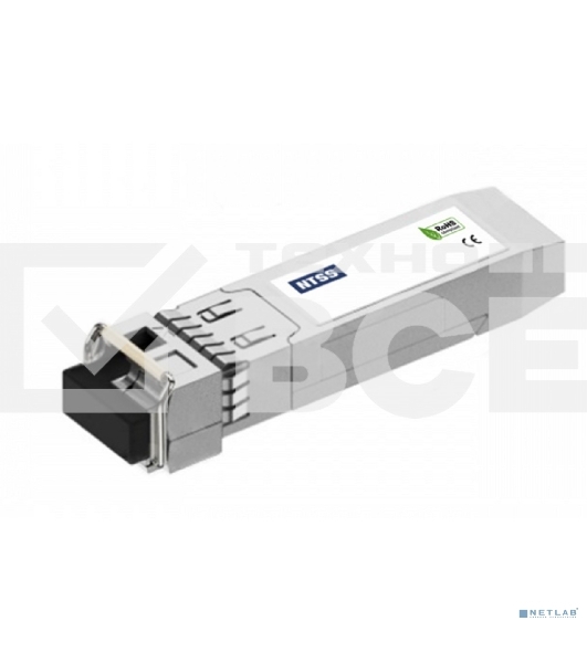 Модуль оптоволоконный NTSS NTSS SFP+, 10Гбит/с, разъем LC, рабочая длина волны 1270/1330нм, SM, WDM, дальность до 20км, ОБ 12дБ, DDM NTSS-SFP+10G-23-20LD