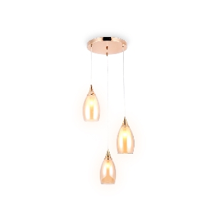 Светильник Ambrella light TR3549/3 GD/TI золото/янтарь E14 max 40W 370*130*1000
