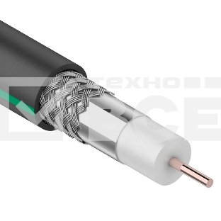 Кабель коаксиальный PROconnect SAT 703 B, Cu/Al/Al, 75%, 75 Ом, бухта 100 м, черный OUTDOOR