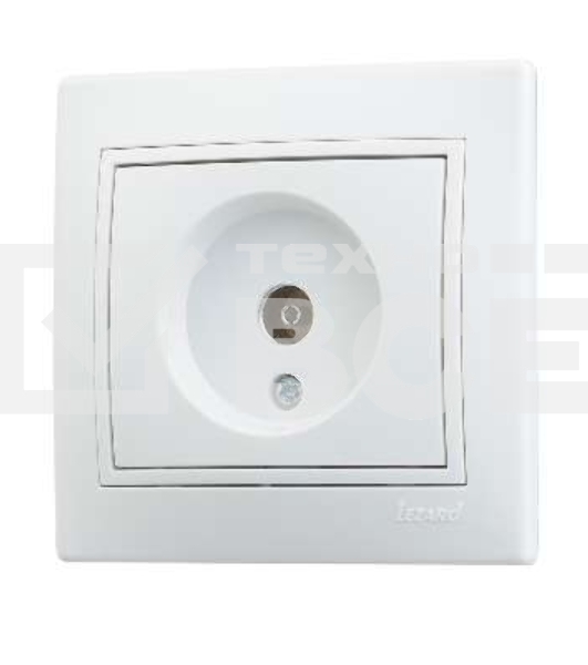 Розетка TV СП Мира проходная бел./бел. Lezard 701-0202-129