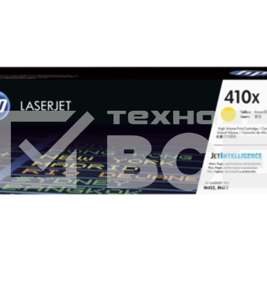 Тонер Картридж HP 410X CF412X желтый для HP LJ Pro M452/M477 (5000стр.)