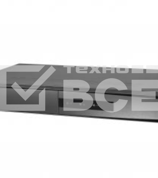 Видеорегистратор 4-х канальный IP c PoE, 1 VGA до 1080Р, 1 HDMI до 1080Р, двустороннее аудио, 1 SATA для HDD до 6Тб, 4х100M PoE, 1 RJ45 10M/100M, 2 USB, -10°C...+55°C, DC48В, 10Вт макс (без HDD), ≤1кг (без HDD)