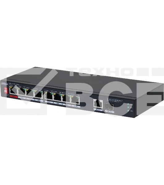 Коммутатор Dahua DH-PFS3110-8ET1GT1GF-96 8x100Mb 1G неуправляемый