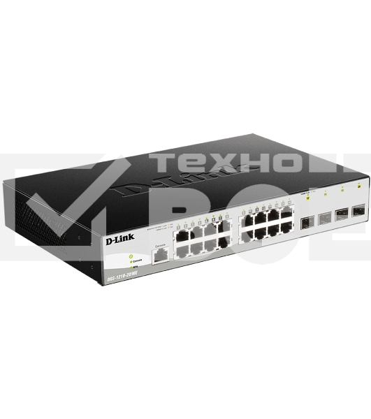 Управляемый коммутатор 2 уровня с 16 портами D-Link DGS-1210-20/ME/B1A 10/100/1000Base-T и 4 портами 1000Base-X SFP