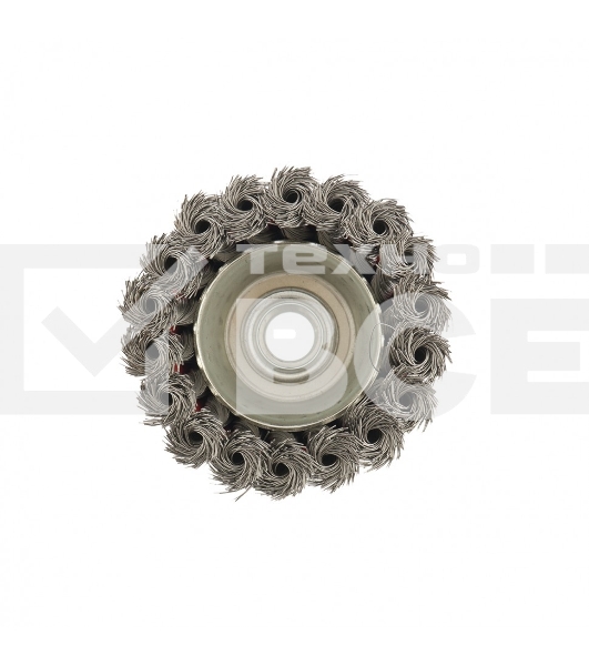 Щетка Matrix для УШМ, 75 мм, М14, Чашка, крученая проволока 0,35 мм