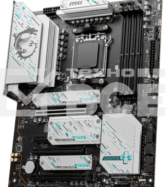 Материнская плата MSI X670E GAMING PLUS, AM5, AMD X670, 4xDDR5, 4xSATA, 4xM.2, 1xPCI-E 5.0 x16, 1xPCI-E 4.0 x4, 1xPCI-E 3.0 x1, 1xHDMI, 1xDP, 1x 2.5Gb LAN, 4xUSB-A 2.0, 4xUSB-A 3.2 Gen 1, 3xUSB-A 3.2 Gen 2, 1xUSB-C 3.2 Gen 2x2, 3x3.5 мм, 7.1, ATX
