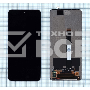 Дисплей для Xiaomi Poco X3 черный