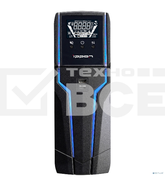 Источник бесперебойного питания Ippon Game Power Pro 1000 600Вт 1000ВА черный