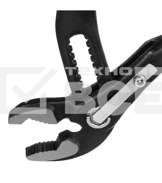 Переставные клещи Matrix 180 мм, кнопочный механизм, хром-ванадий, обливные рукоятки