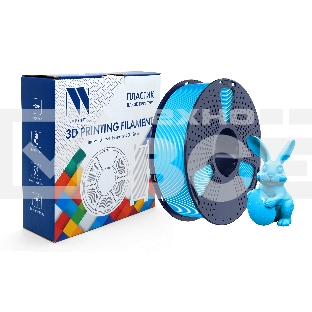 Филамент NVPRINT PETG Glow Blue для 3D печати диаметр 1.75мм  длина 330 метров  масса 1 кг