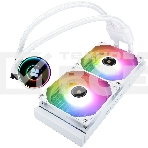Водяное охлаждение для процессора Thermalright Frozen Notte 240 White ARGB V2 белый (240mm, ARGB/ Fans: 2x120mm, 72.37CFM, 27.7dBA, 2000RPM/ Pump height 54mm, 28dBA, 5300RPM, Rad thickness 27mm/ S: 1200, 1700, 1851, 2011, 2066, 115X, AM2, AM2+, AM3, AM3+,, фото3