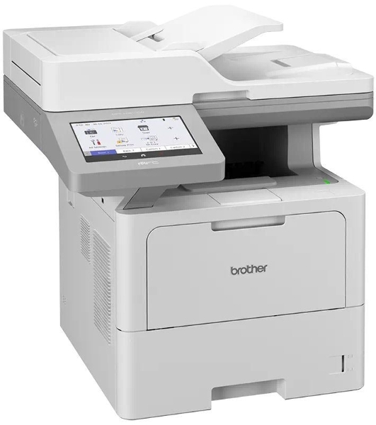 МФУ лазерное Brother MFC-L6910DN, А4, ч/б, печ. 50 стр/мин, скан. до 100 стр/мин., 1200x1200 dpi (печать), 600 x 600 DPI (скан.), NFC, Ethernet, USB