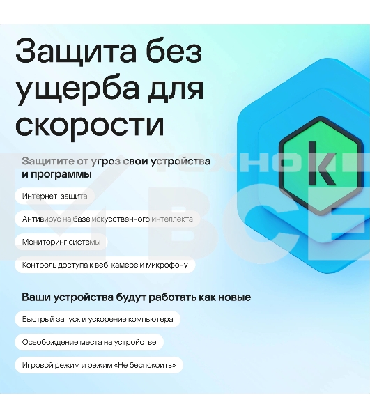 Программное Обеспечение Kaspersky Standard. 1-Device 1 year Base Card (KL1041ROAFS)
