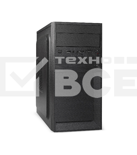 Компьютерный корпус Minitower ExeGate BAA-105-01-UNS350 (mATX, БП UNS350 с вент. 12см, 2*USB, аудио, черный)