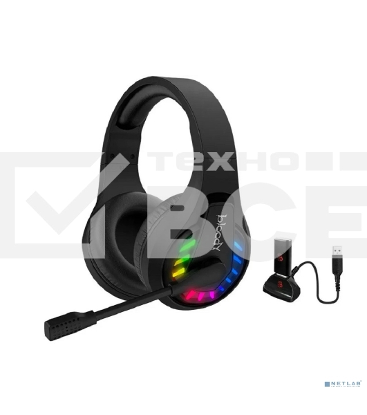 Гарнитура проводная с микрофоном A4Tech Bloody GR230 черный накладные BT оголовье (GR230)