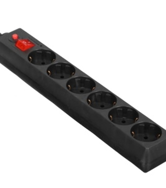 Сетевой фильтр Buro 600SH-16-5-B 5 м, 6 розеток, черный, коробка